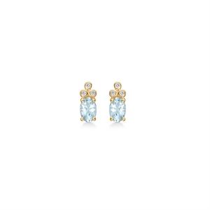 Aquamarin-Ohrringe mit Diamanten von Mads Z 1516111