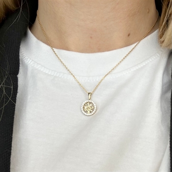 Halskette aus 8 Karat Gold Baum des Lebens von Siersbøl | 283 094CZ3