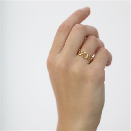 Christina Collect - Ring LINKS, vergoldet silber 2.25.B