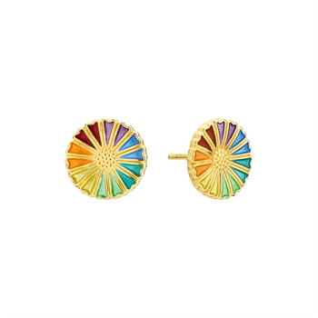Regenbogen-Ohrringe in vergoldete silber 9095075-4-RB