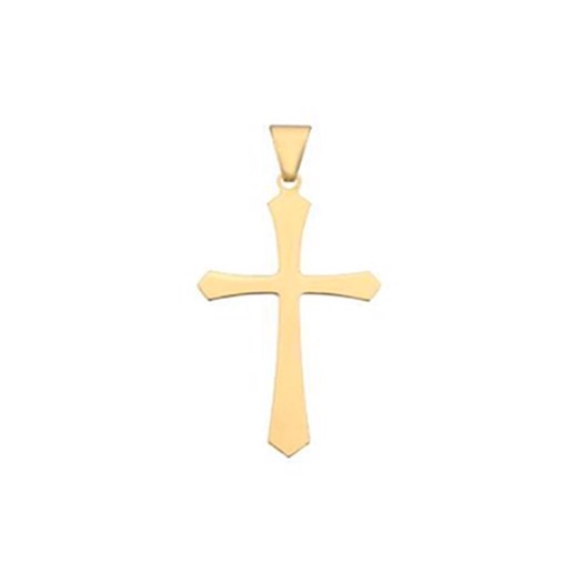 Schöner klassischer Kreuz Goldanhänger - 8-14 kt Gold.