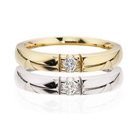 Scrouples - Grace Alliance Ring in 14ct. w. 0,03ct. 