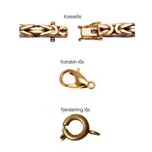 Königskette - 8 kt. Gold Halskette (Verschiedenen Größen und Längen)