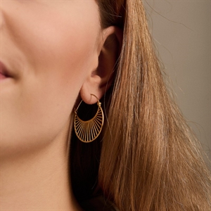 Pernille Corydon - Große Tageslicht-Ohrringe vergoldet Silber
